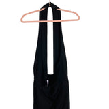 Pink Lily Black Halter or Cross Neck Open Back Jumpsuit- Size S (sold out online)