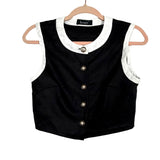Kourt Black with White Trim Linen Two spice Skort Set- Size 2 (sold out online)