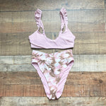 Aerie Pink Padded Bikini Top- Size S (we have matching bottoms)