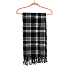 Abercrombie & Fitch Black/White Plaid Scarf