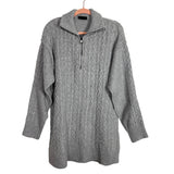 Vici Grey Cable Knit Dress - Size M