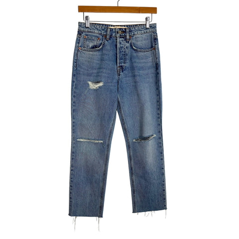 GRLFRND The Petite Karolina High Rise Straight Jeans - Size 26 (Inseam 24")