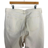 Abercrombie & Fitch Cream The Baggy High Rise Jeans- Size 32R