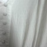 Paige Off White Scalloped Neckline Drawstring Waist Dress- Size XL