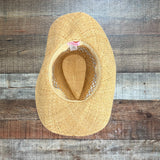 Pink Lily Natural Grass Pearl/Star Cowboy Hat