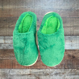 No Brand Green Fuzzy Slippers NWOT- Size 42-43