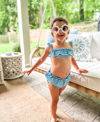 Montce Blue Waves 2 Piece Swimsuit - Size 3T