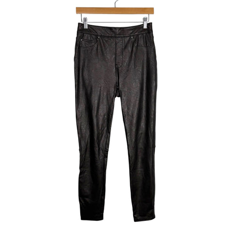 Spanx Noir Leather Like Skinny Pants - Size S (Inseam 25")