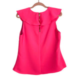 Sail to Sable Bright Pink Ruffle Collar Top NWT- Size XL