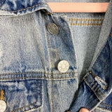 Mustard Seed Distressed Jean Jacket- Size S (see notes)