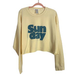 Project Social T Los Angeles Sun Day Cropped Raw Hem Sweatshirt- Size L/XL (see notes)