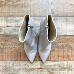 Marc Fisher Light Grey Leather Booties- Size 8.5