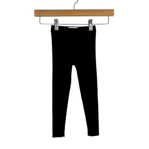 Zara Black Ribbed Pants - Size 2-3 Years
