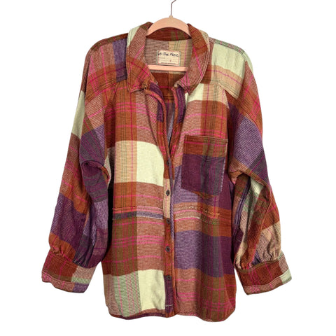 We The Free Multicolor Plaid Shacket - Size S
