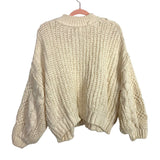 POL Cream Cable Knit Mock Neck Sweater NWT- Size S