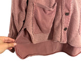 Free People Dusty Pink Shacket - Size S