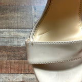 Michael by Michael Shannon Tan Patent Leather Heeled Sandals- Size 7 (see notes)