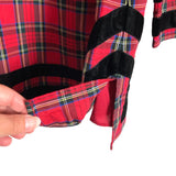 Sail to Sable Red Plaid/Black Velvet Classic Tunic Top NWT- Size XXL