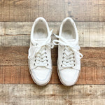 Vince Camuto White Leather Sneakers- Size 9 (Great Condition, sold out online)