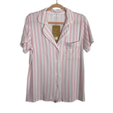 Stripe & Stare Pink/White Stripped Pajama Set NWT - Size M