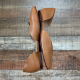 Madewell Camel Leather Flats- Size 9