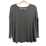 Hatch Maternity Grey Long Sleeve Top- Size 2 (M-6/8, see notes)