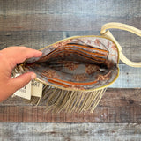 Hobo Nude Fringe Clutch NWT