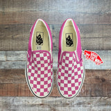 Vans Pink Check Sneakers NWT- Size Mens 7/Womans 8.5