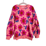 Zara Peach Floral Print Crewneck Top + Pants Set - Size 4 Years (See Notes)