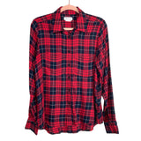 Lovers + Friends Red Plaid Flannel Button Up- Size S (sold out online)