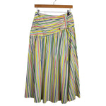 Carolina Herrera White/Multicolor Stripe Skirt - Size 2 (We Have Matching Top!)