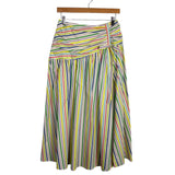 Carolina Herrera White/Multicolor Stripe Skirt - Size 2 (We Have Matching Top!)