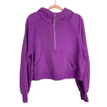 Lululemon Purple Scuba Half Zip Hooded Sweatshirt-Size M/L (see notes)