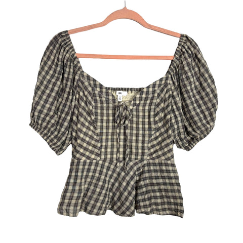 BP Plaid Top - Size XS