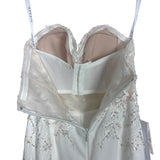 Azazie Bella Diamond White/Champagne Wedding Dress/Jumpsuit NWT- Size 2