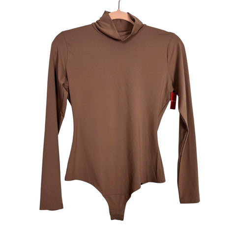 Spanx Mochaccino Long Slv Turtleneck Bodysuit NWT - Size M