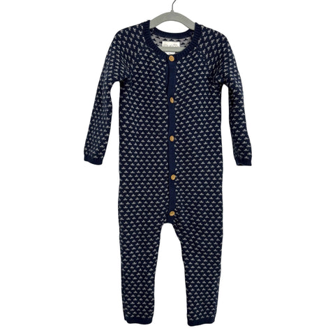 Little Planet By Carters Blue/Grey Knit Outfit - Size 12M