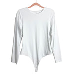 Nuuds White Long Sleeve Bodysuit- Size L