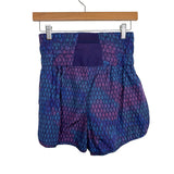 Free People Movement Navy/Multicolor Print Shorts - Size M