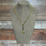 Melinda Maria Gold Moon and Stars Linked Chain Necklace