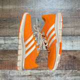 Adidas Orange Sneakers- Size 7.5 Mens/8.5 Womens