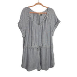 Universal Thread Blue/White Striped Romper - Size XL