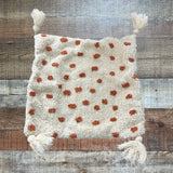No Brand (Ebb & Thread) Cream and Brick Polka Dot Pillow Cover (see notes)