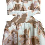 Illa Illa Off White Floral Print Cut Out Dress - Size S