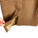 Abercrombie & Fitch Brown Houndstooth Wool Blend Jacket- Size L (sold out online)