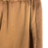 Persona by Marina Rinaldi Brown Faux Silk with Elastic Waist and Cuffs Pants- Size 8 (see notes, Inseam 29”)