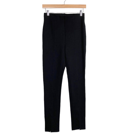 Old Navy Black Extra High Rise with Front Slits Pull On Skinny Pants- Size S (Inseam 29.5”)