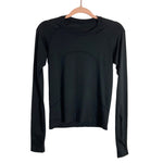 Lululemon Black Swiftly Tech Long Sleeve 2.0 Tee- Size 6