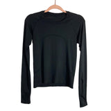 Lululemon Black Swiftly Tech Long Sleeve 2.0 Tee- Size 6