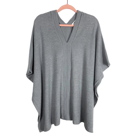 Cherish Gray Poncho Style Sweater- Size M